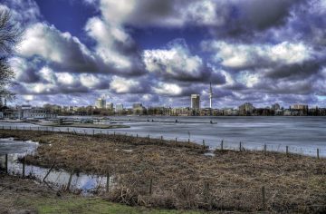 Die Alster in Hamburg im Winter