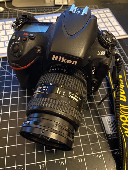 Nikon D800 mit Retro-Objektiv & Polfilter